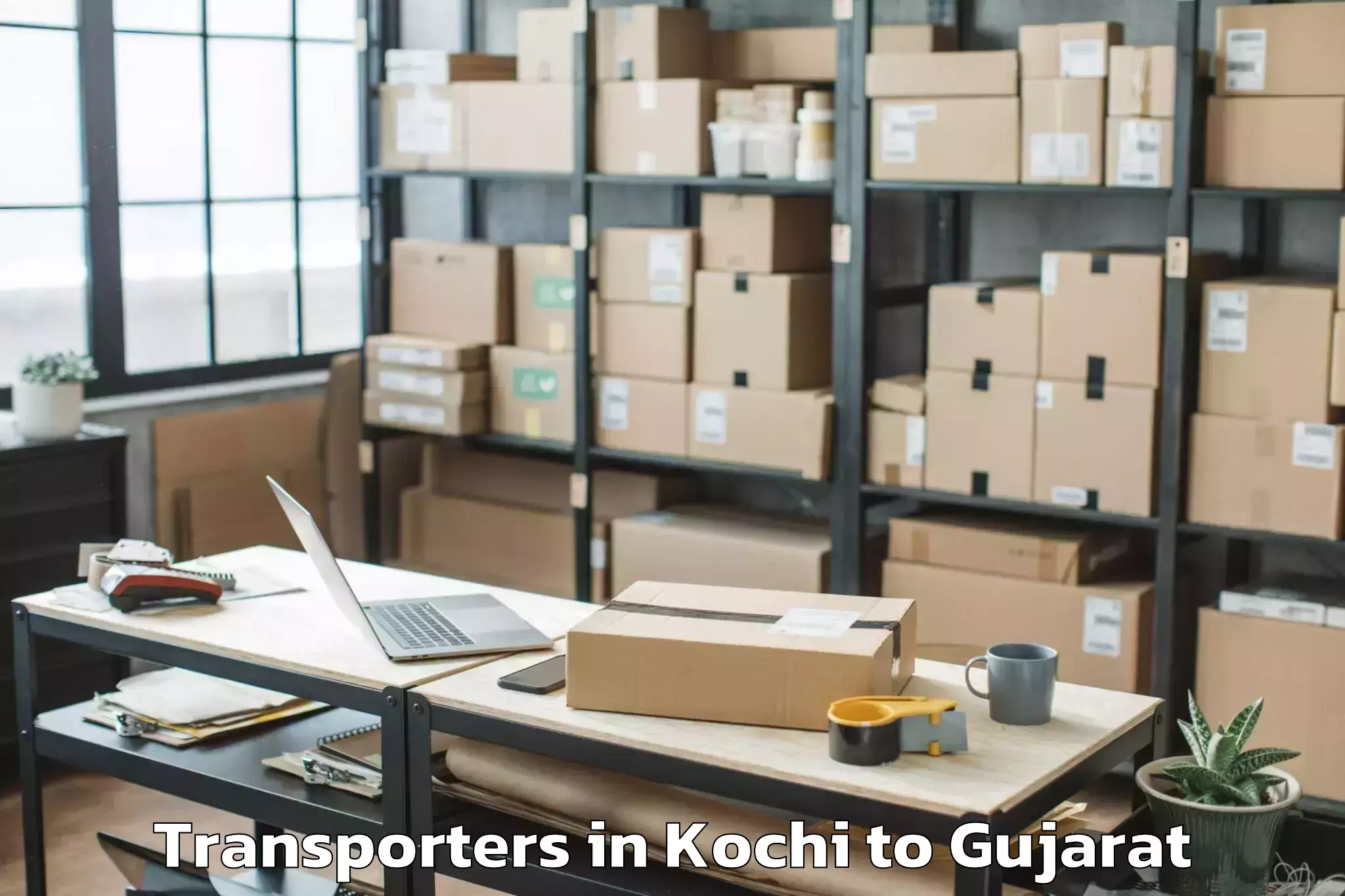 Book Kochi to Kotda Sangani Transporters